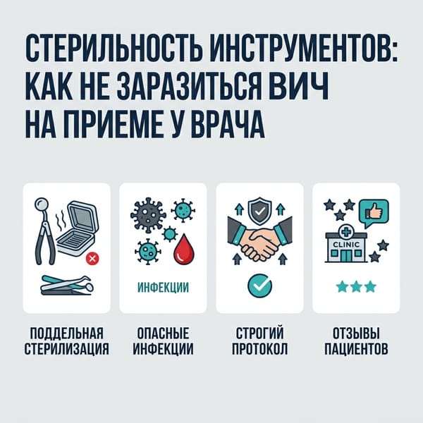 Стерильность инструментов: как не заразиться ВИЧ на приеме у врача