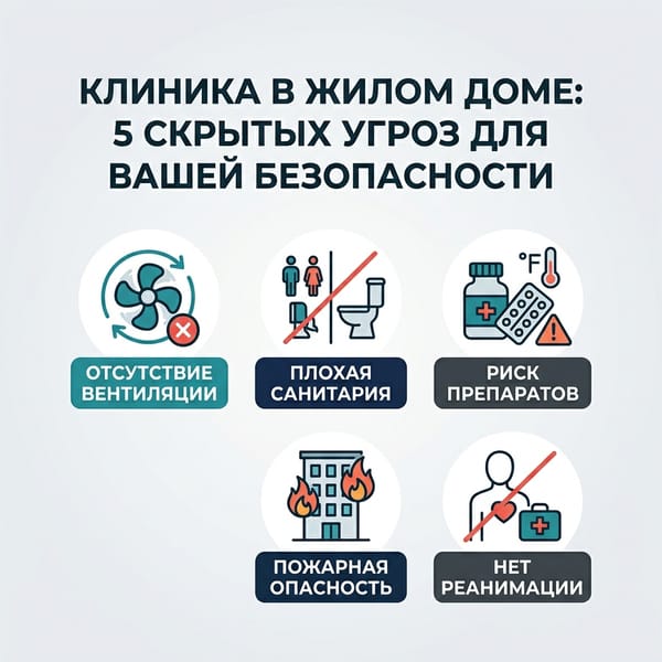 Клиника в жилом доме: 5 скрытых угроз для вашей безопасности